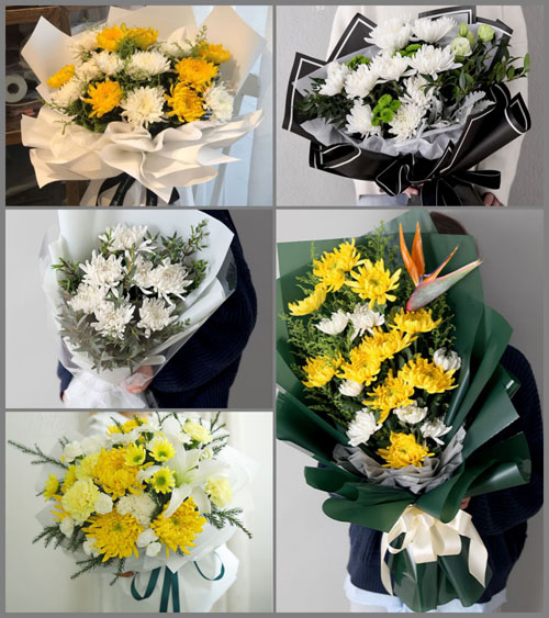 北京顺义区李桥镇临清村白事花束代送